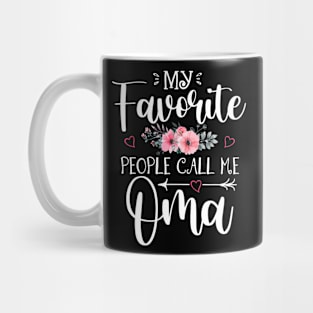 My Favorite People Call Me Floral Mother's Day Mug